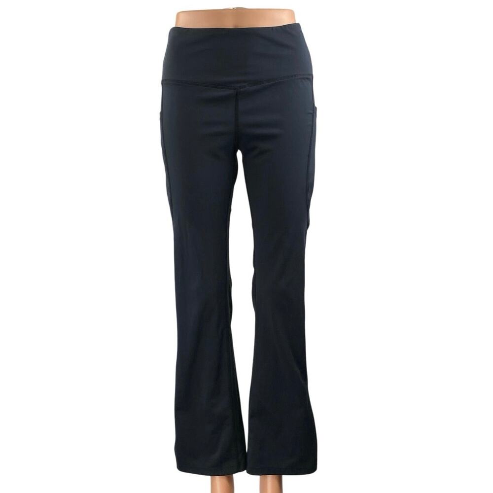 Baleaf Womens Black High Waisted Flare Bootcut Yoga Athletic Leggings Pants Sz S